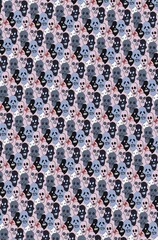 background skulls skeletons and butterflies Art