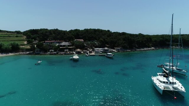 Croatia, Palmižana - beach bar