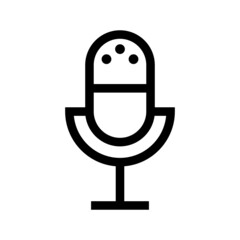 Microphone icon isolated on white background