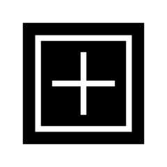 Fototapeta premium Plus icon isolated on white background