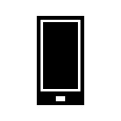 Smartphone icon isolated on white background