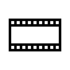 Video icon isolated on white background