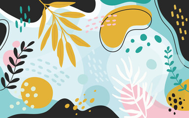 Color splash abstract background for design.Template banner and cover for social media ad, template special promo new arrival sale.	