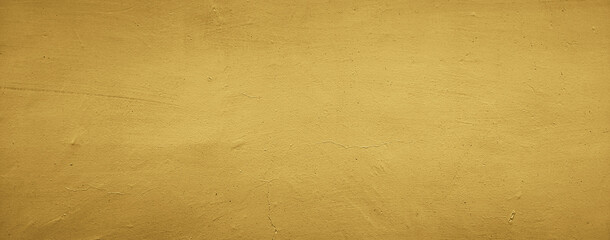 dark yellow concrete wall texture background, panoramic background