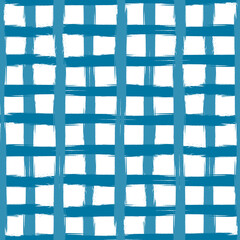Blue seamless pattern with blue grid lines