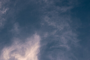 blue sky with white, soft clouds