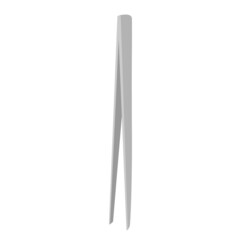 Tweezers isolated on white background. Pincers metallic for beauty or surgical in flat.
