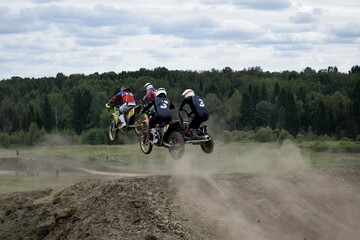 motocross rider on a motorcycle