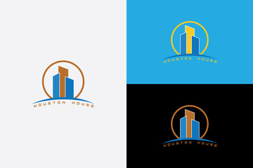 skyscrapers logo concept for real estate