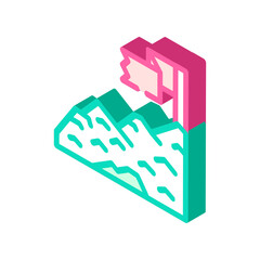 target business task isometric icon vector. target business task sign. isolated symbol illustration