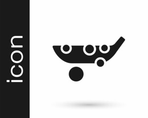 Black Peas icon isolated on white background. Vector