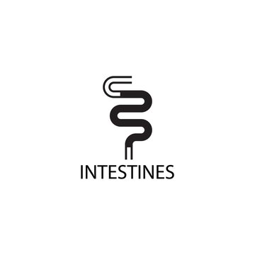 intestine logo template vector illustrator
