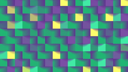 Abstract colorful mosaic squares tech geometric background