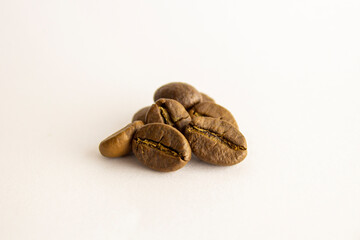 Robusta Coffee Bean on the white background