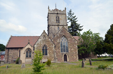 Fototapeta na wymiar St Laurences Church Church Stretton Shropshire England U