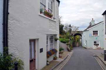 Castle Street and North Street Totnes Devon UK