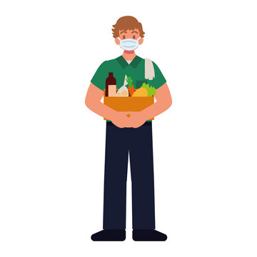 Grocery Man Worker