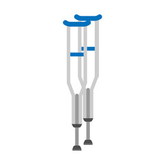 crutches  icon design template vector isolated illustration
