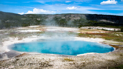 Blue Geyser - Yellowstone