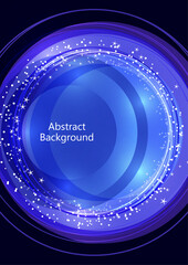 Abstract background bright colorful circles and lines, dots. Modern simple creative design with geometric patterns, dynamic shapes. Vector