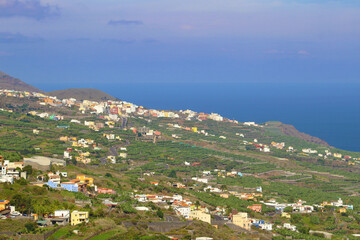 Obraz premium Valle de San Andrés y Sauces en La Palma, Canarias, España