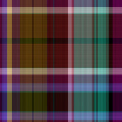 Seamless madras patchwork plaid cotton pattern. Tileable quilting fabric effect linen check background.  - obrazy, fototapety, plakaty