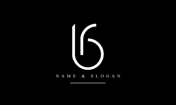 RB, BR, R, B abstract letters logo monogram