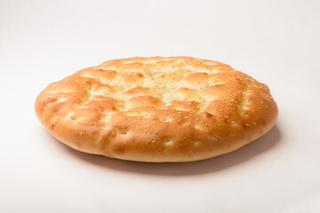 studio shot of turkish pita flatbread