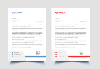 Creative letterhead template 2022