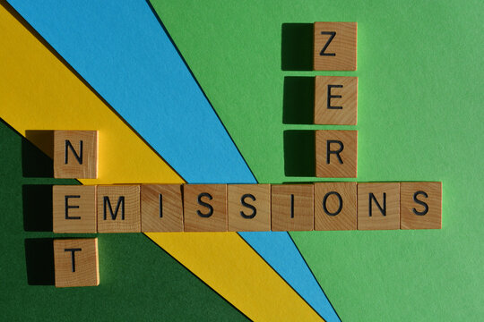 Net Zero Emissions, words in crossword form
