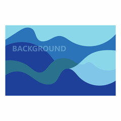 wave background vector of nature template design illustration