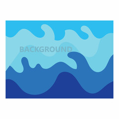 wave background vector of nature template design illustration
