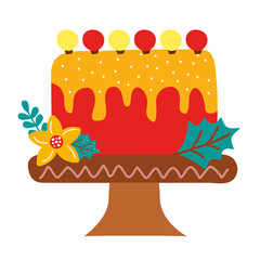 sweet christmas cake