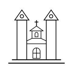 Church Line Icon