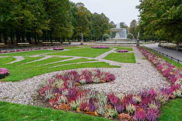 The view on Saxon Garden in Warsaw