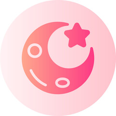 moon phases gradient icon