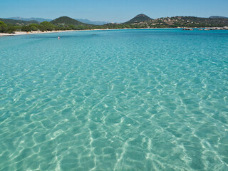 Italian beach with water