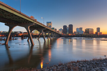 Richmond, Virginia, USA Downtown Skyline on the James River