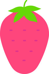 food icons strawberry fruit and strawberry