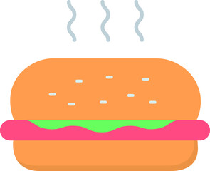 food icons burger and food