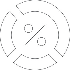 digital advertising icons pie chart and stock price