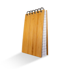 Isolated eco notebook on white background