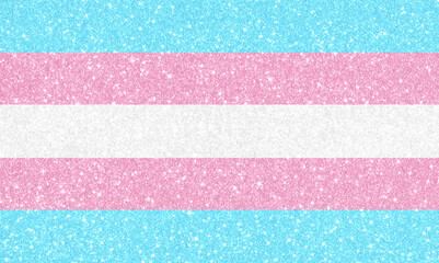 Glitter Transgender Pride Flag