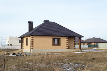 newly builded brick house