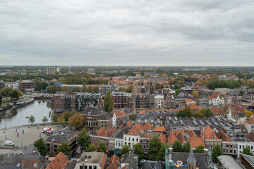 Fototapeta na wymiar Zwolle skyline 