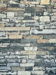Full frame stone wall detail