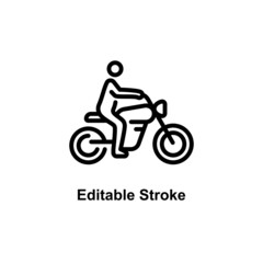 rider icon designed in outline style in sports icon theme