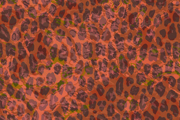 Full seamless leopard cheetah animal skin pattern. Design for textile fabric printing. Suitable for fashion use.