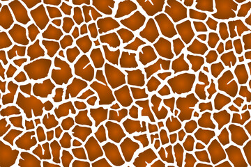 Full Seamless Giraffe Animal Skin Pattern In Vector. Cheetah for apparel dress clothes fabric print background.