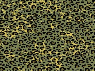 Full seamless leopard cheetah animal skin pattern. Design for textile fabric printing. Suitable for fashion use.